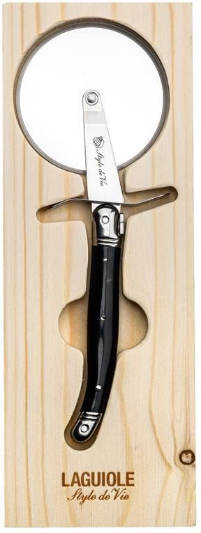 Laguiole Style de Vie Premium Line pizzasnijder zwart