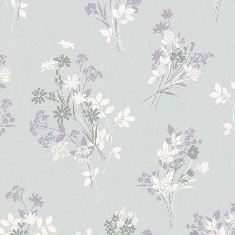 Laura Ashley Vliesbehang | Igerna Pale Duck Egg Blue