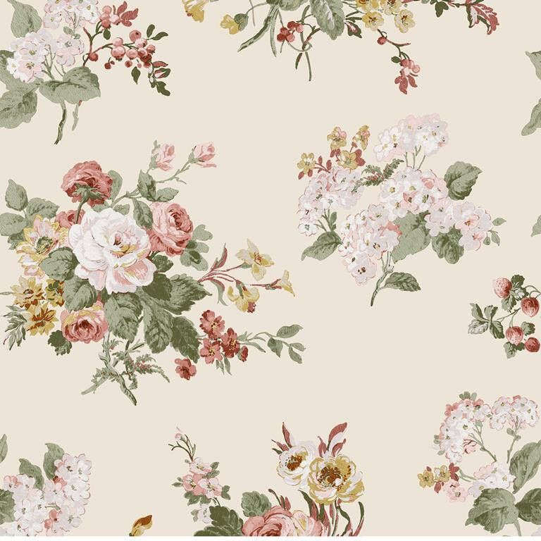 Laura Ashley Vliesbehang | Rosemore Pale Sable 10mx52cm