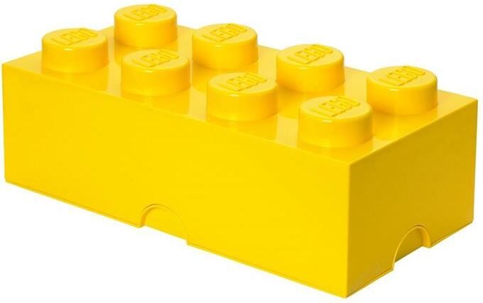 LEGO Opbergbox Brick 8 Geel