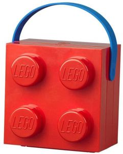 LEGO Lunchbox Brick 4 met handvat Rood