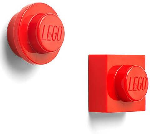 LEGO Magneten set van 2x2 Rood