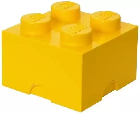 LEGO opbergbox brick 4 geel