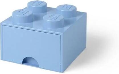 LEGO Opbergbox Brick 4 Lichtblauw