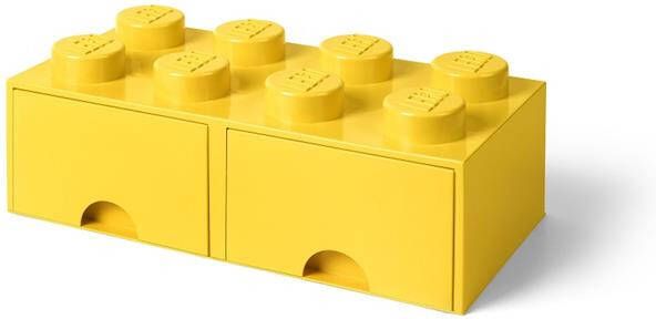 LEGO Opberglade Brick 8 Geel - Foto 1