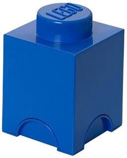 LEGO Set van 2 Opbergbox Brick 1 Blauw