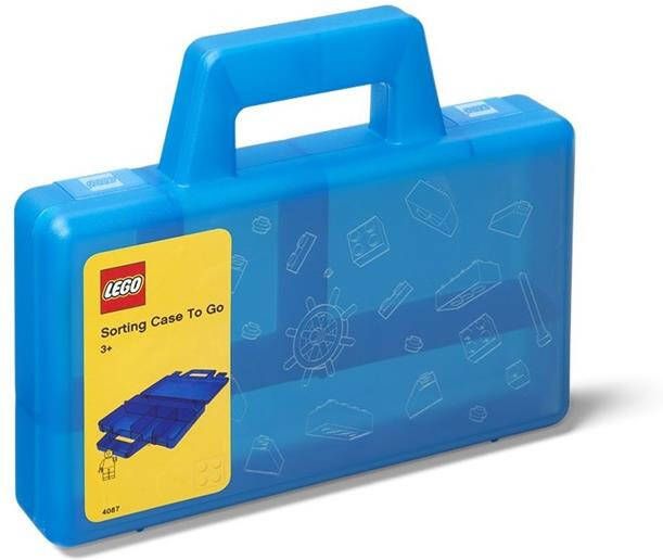 LEGO Set van 2 Sorteerkoffer To Go Blauw
