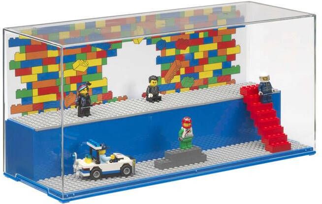 LEGO Vitrine Iconic Minifigure Blauw
