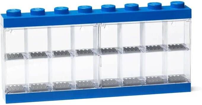 LEGO Vitrine Minifigure 16 Blauw