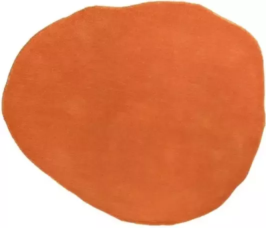 Leitmotiv Carpet Organic Round medium wool burned orange