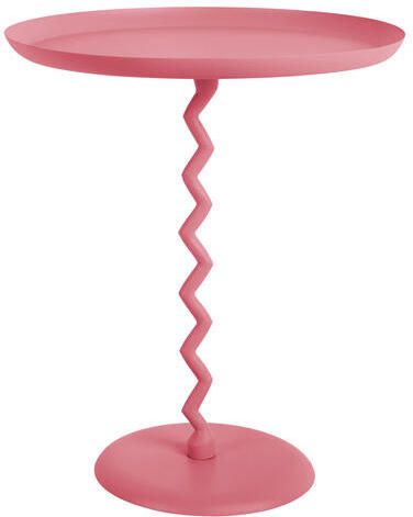 Leitmotiv Bijzettafel Zig Zag Large Helderroze