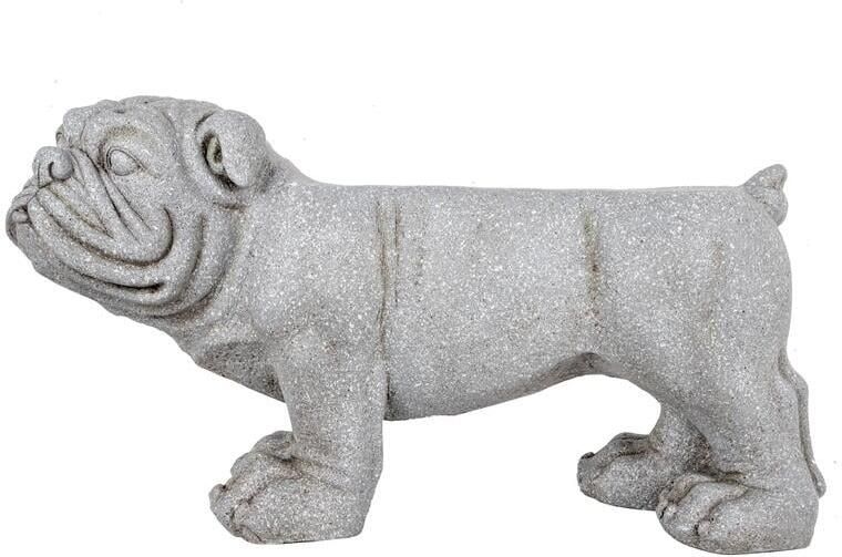 Leitmotiv Poef Dog Donkergrijs 76x31x43cm Scandinavisch - Foto 2