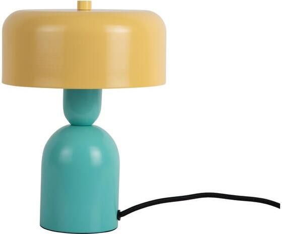 Leitmotiv Tafellamp Double Funky Turquoise blue & soft yellow