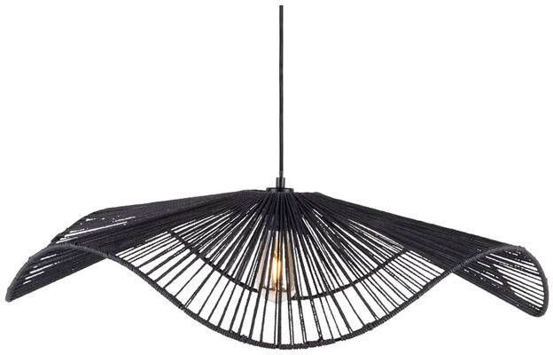 Leitmotiv Hanglamp Sombra Jute 80cm Zwart - Foto 1