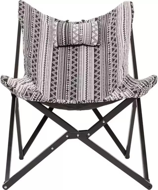 Lesli Living Aztec vlinderstoel zwart|wit