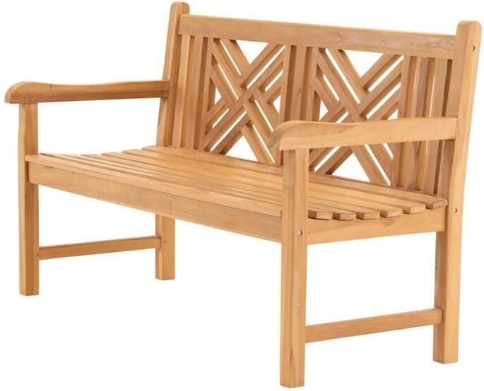 Lesli Living Cross bank teak 150x64x92cm