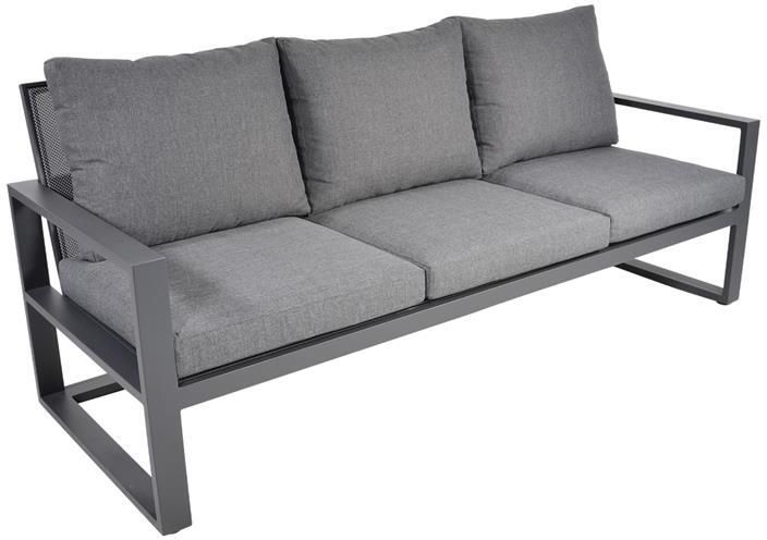 Lesli Living Loungebank Pina Colada nuance 209x80 cm grijs