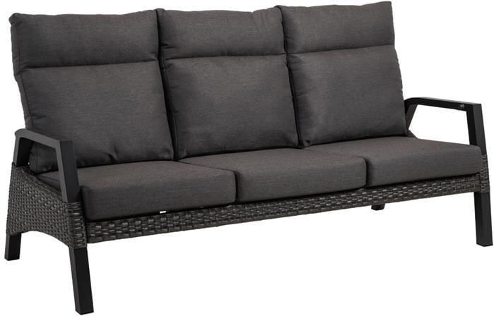 Lesli Living Loungebank Treviso Forte antraciet