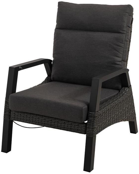 Lesli Living Loungestoel Treviso Forte zwart