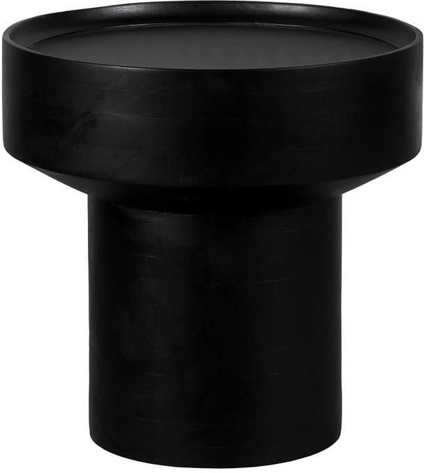 Lewis & Loft Bijzettafel Luus Rond FSC mangohout Rond ⌀50 Zwart - Foto 2