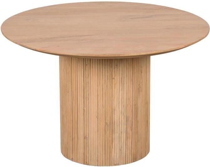 Lewis & Loft Lynn Ronde Eettafel Ø 120 cm – FSC -gecertificeerd mangohout – Naturel - Foto 2