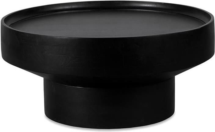 Lewis & Loft Salontafel Luus FSC mangohout – Rond ⌀80– Zwart - Foto 2