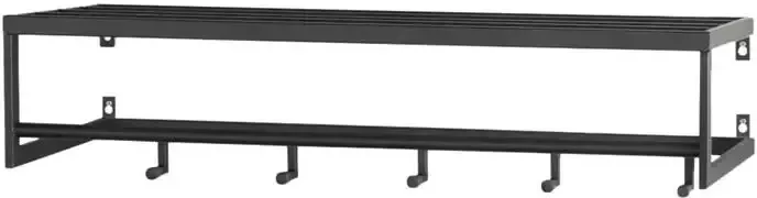 Lifa-Living Kapstok Daan Metaal Industrieel met Plank 5 Ophangplanken 75 x 26 x 20 cm - Foto 3