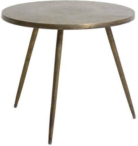 Light & Living Bijzettafel Monjas Antiek Brons Ø58cm Klassiek Oosters