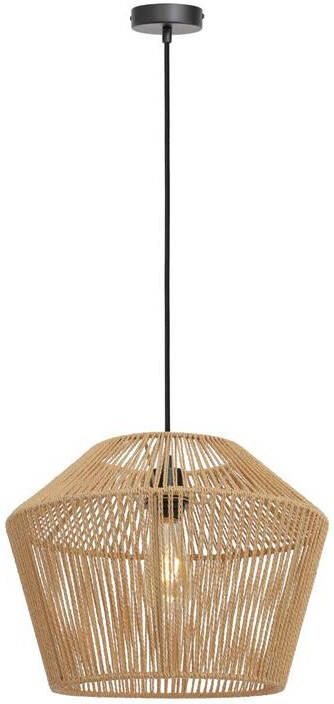 Light & Living Hanglamp Caspian Bruin Zwart Ø40cm