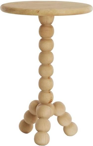 Light & Living Ronde Bijzettafel Veglio Mangohout Naturel - Foto 2