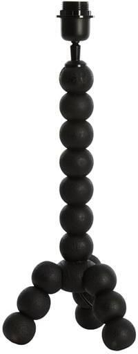 Light & Living Tafellamp Veglio Mangohout 40cm Mat Zwart (excl. kap)