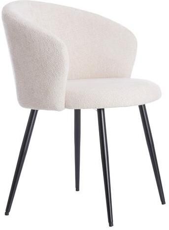 Light & Living Light&living Eetkamerstoel 58x58x78 cm RADAJA crème+zwart - Foto 2