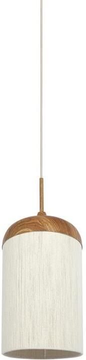 Light & Living Light&living Hanglamp Ø27 5x52 cm DANIA hout print naturel+touw crème