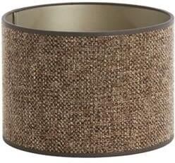 Light & Living Light&living Kap cilinder 20-20-15 cm SAVERNA donker bruin