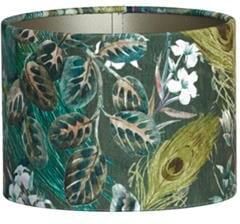 Light & Living Light&living Kap cilinder 25-25-18 cm XENIA FLORA groen