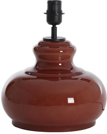 Light & Living Light&living Lampvoet Ø28 5x33 cm VERDE glas bruin