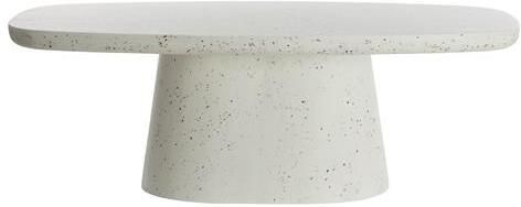 Light & Living Deens Ovale Salontafel Hamura Terrazzo 120 x 70cm Wit Ovaal - Foto 2