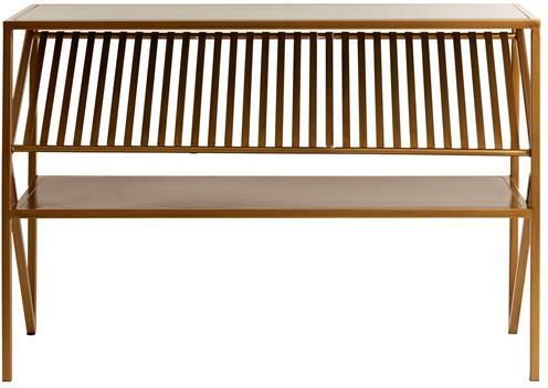 Light & Living Light&living Side table 120x40x80 cm EZRA glas smoke+antiek brons - Foto 2