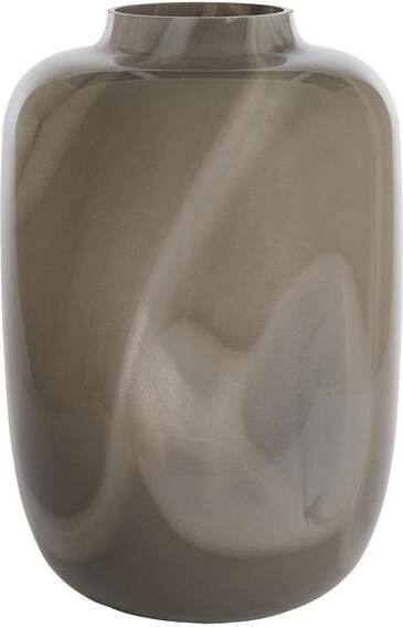 Light & Living Light&living Vaas Ø34x50 cm KOBALA glas grijs-crème
