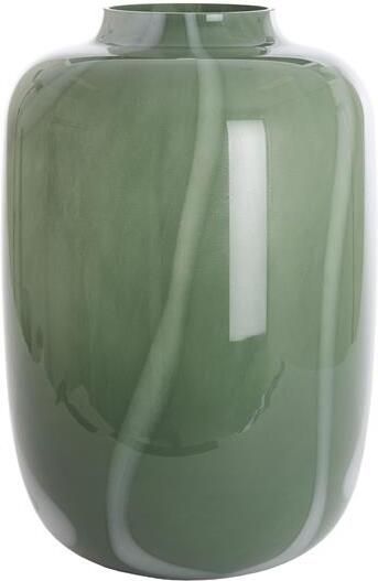 Light & Living Light&living Vaas Ø34x50 cm KOBALA glas groen-crème