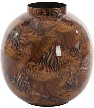 Light & Living Light&living Vaas deco Ø26x27 cm MILOS bruin-licht bruin