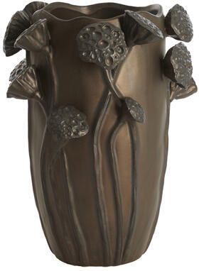 Light & Living Light&living Vaas deco 27 5x25 5x35 cm LAVCI keramiek mat donker bruin