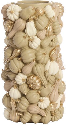 Light & Living Light&living Vaas deco Ø27 5x49 cm PUMPKIN zand