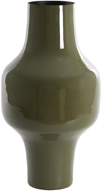 Light & Living Light&living Vaas deco Ø27x49 cm SINDO glanzend donker olijf groen