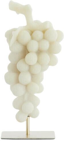 Light & Living Ornament GRAPE 14x12.5x30.5cm Wit