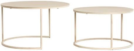 Light & Living Salontafel SADAR Ø75x42cm Bruin Set van 2