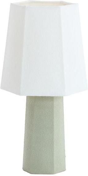 Light & Living Tafellamp Musabo Mintgroen Ø25cm