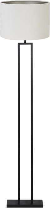 Light & Living Vloerlamp Shiva|Velours Zwart|Off white Ø40x170cm