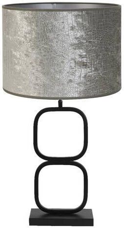 Light & Living Tafellamp Lutika Chelsea Zwart Zilver Ø30x67cm