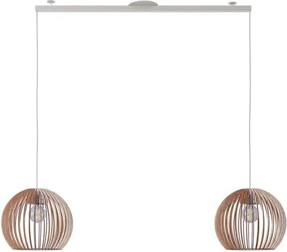 Lightswing Twin Ophangsysteem voor twee Hanglampen Mat wit 110cm